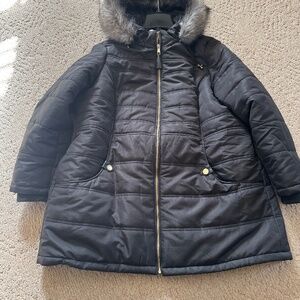Plus size puff jacket